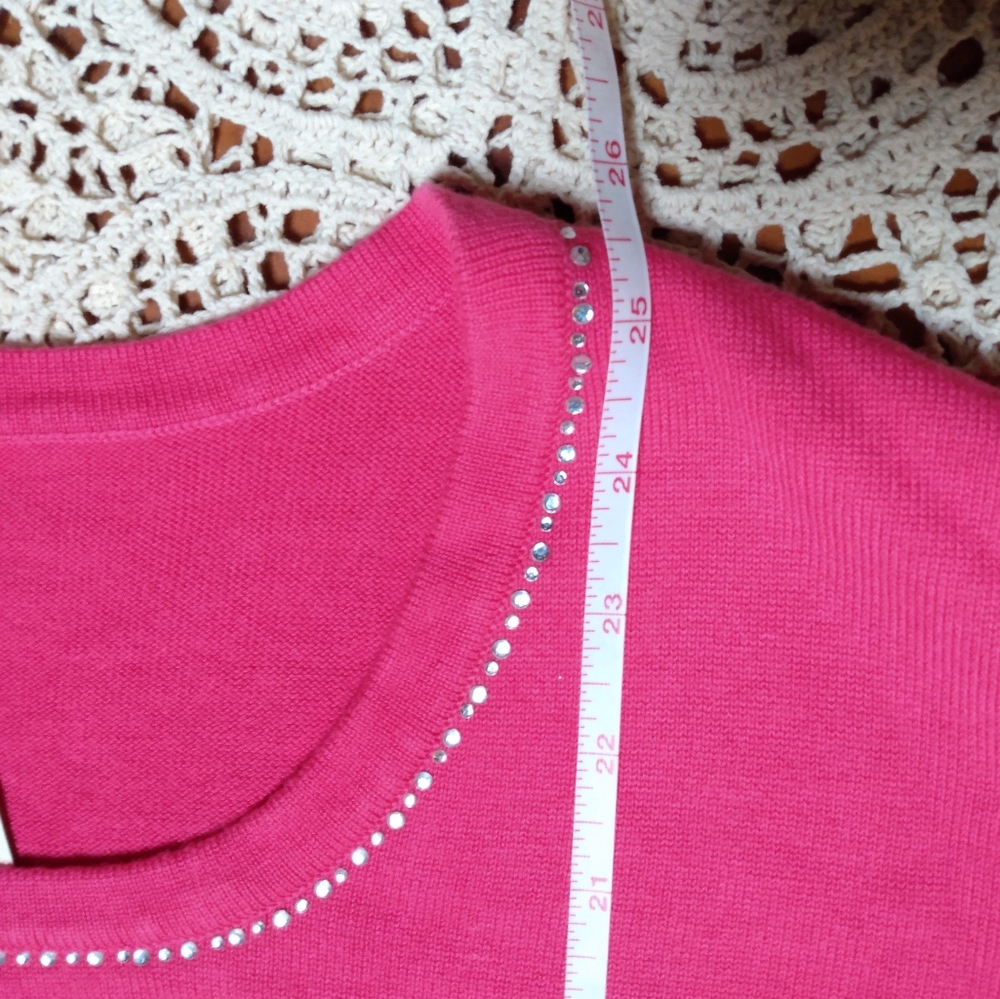 Quacker Factory Knit Rhinestone Top - Picture 4 of 6